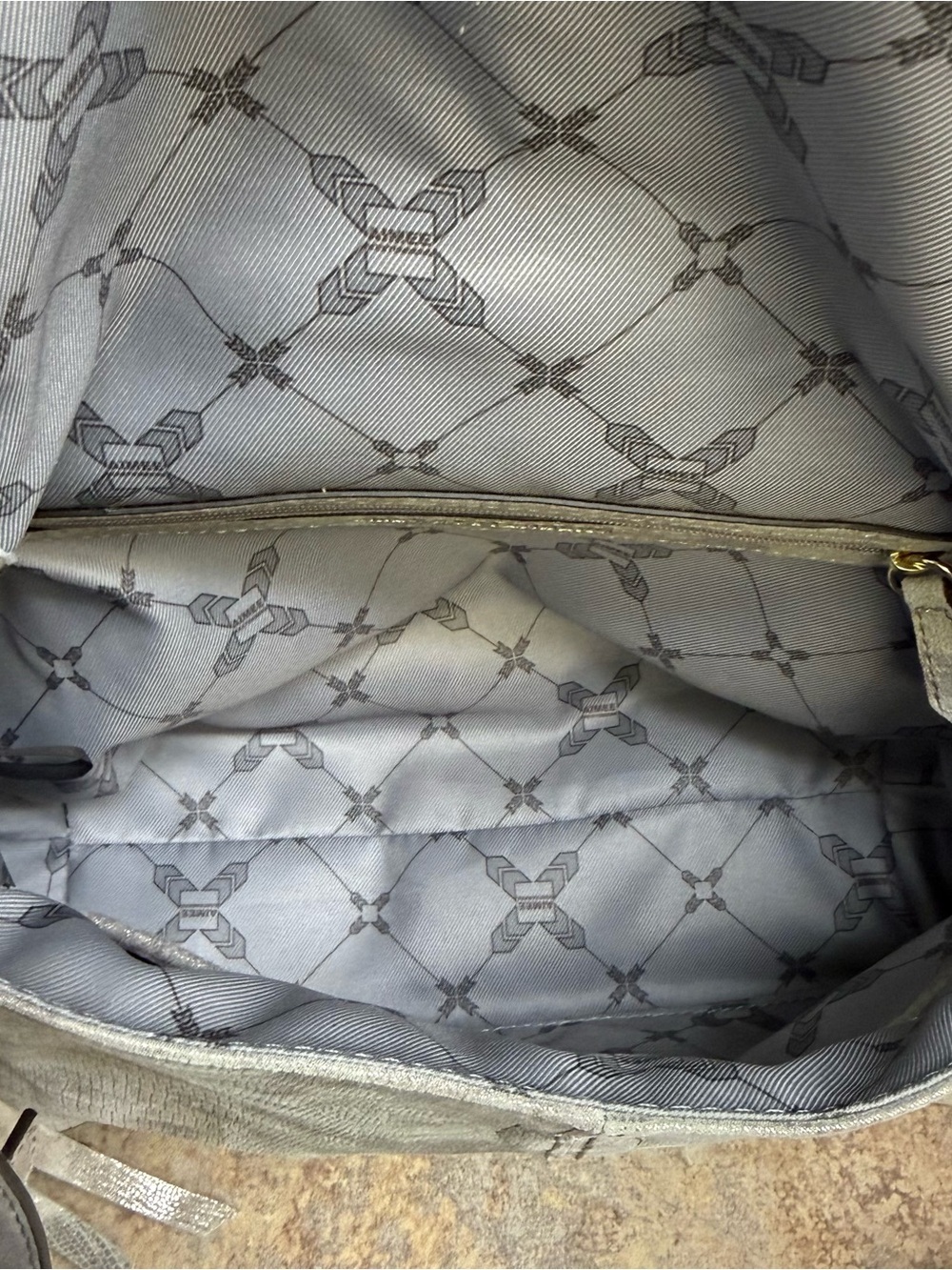 Aimee Kestenberg Bali Metallic Sunrise silver crossbody - Picture 10 of 10